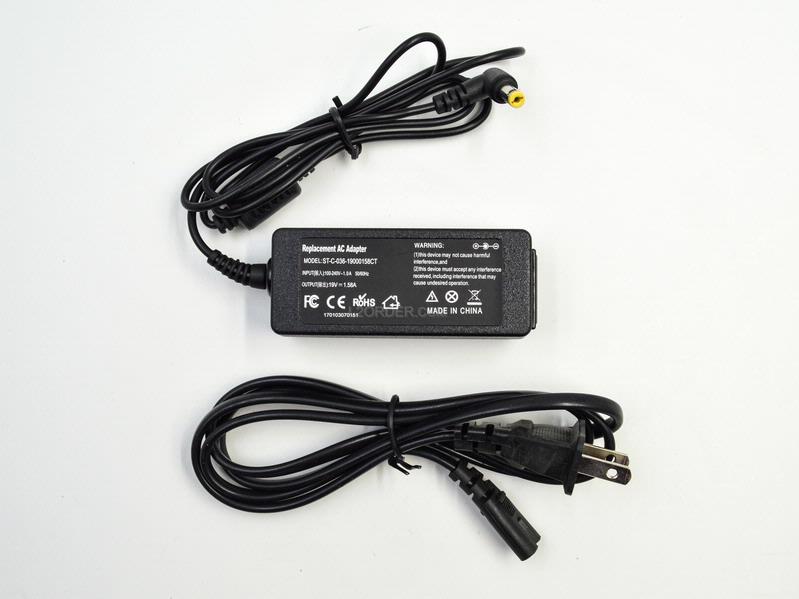 Laptop AC Adapter for Acer Aspire One ZG5 A0A110-1722