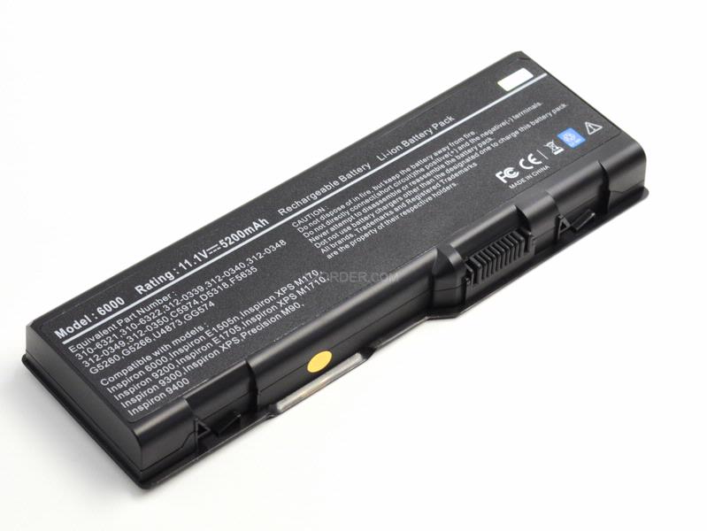 Laptop Battery for Dell Inspiron 6000 9200 D5318
