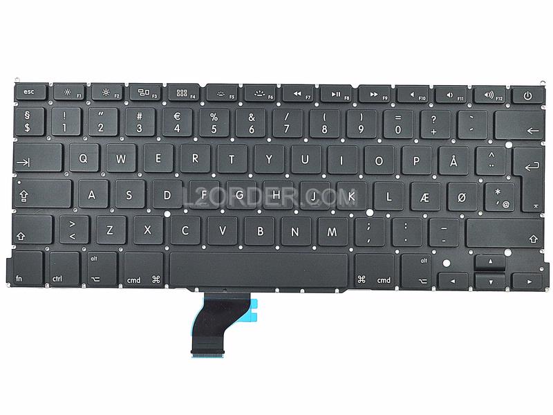 NEW Danish Keyboard for Apple Macbook Pro A1502 13" 2013 2014 2015 Retina 