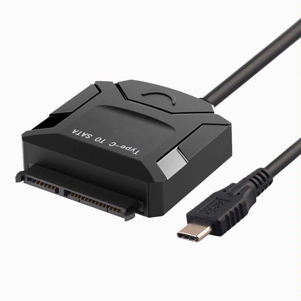 E2E SATA III to USB Type-C 3.1 Cable Adapter For 2.5" 3.5" HDD SSD Hard Drive 12V AC Adapter not included