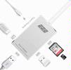 Other Accessories - E2E Silver USB 3.1 Type-C to 4K HDMI USB 3.0 Port USB-C Charging and SD Card Reader 6-IN-1 Adapter Hub