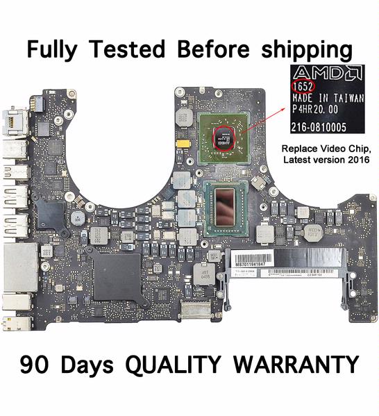 Apple Macbook pro Unibody 15" A1286 2011 i7 2.2 GHz Logic Board 820-2915-A 820-2915-B With Latest  Version 2016 Video Chips