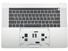 KB Topcase - Grade A Silver US Keyboard Top Case Palm Rest with Battery A1820 Touch Bar for Apple Macbook Pro 15" A1707 2016 2017 Retina 