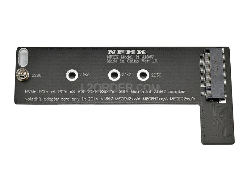 NGFF M.2 NVME SSD Adapter Card Upgraded Kit for Apple Mac Mini A1347 2014