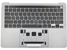 KB Topcase - Grade B Space Gray US Keyboard Top Case Palm Rest with Battery A2171 Touch Bar for Apple Macbook Pro 13" A2289 2020 Retina 