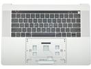 KB Topcase - Grade A Silver US Keyboard Top Case Palm Rest with Touch Bar for Apple Macbook Pro 15" A1707 2016 2017 Retina 