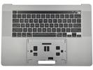 KB Topcase - Grade A Space Gray US Keyboard Top Case Palm Rest with Battery A2113 Touch Bar for Apple Macbook Pro 16" A2141 2019 Retina 