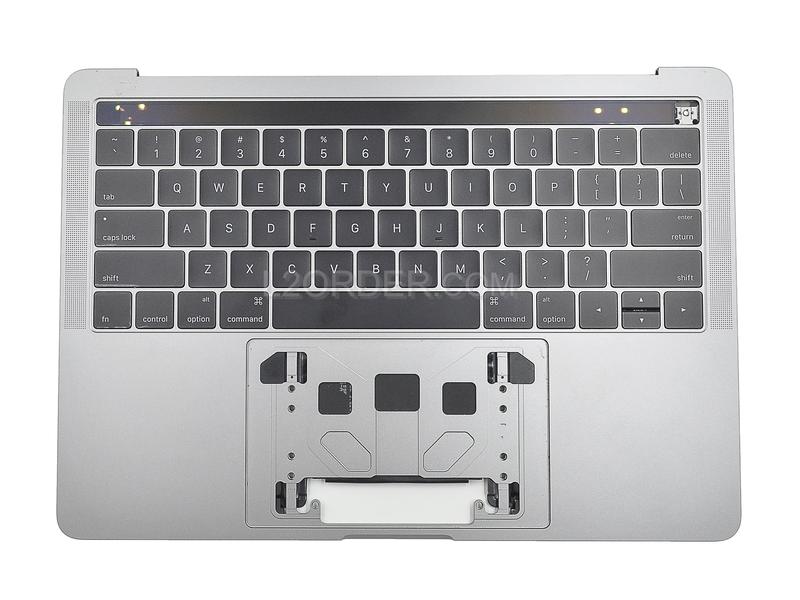 Grade B Space Gray US Keyboard Top Case Palm Rest with Battery A1819 Touch Bar for Apple Macbook Pro 13" A1706 2016 2017 Retina 