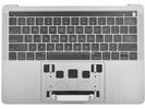 KB Topcase - Grade A Space Gray US Keyboard Top Case Palm Rest with Battery A2171 Touch Bar for Apple Macbook Pro 13" A2159 2019 Retina 