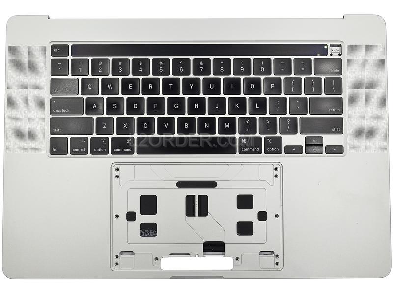 Grade A Silver US Keyboard Top Case Palm Rest with Battery A2113 Touch Bar for Apple Macbook Pro 16" A2141 2019 Retina 