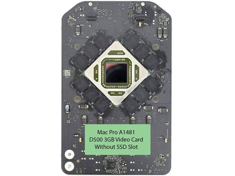 AMD D500 3GB Video Card 820-3532-A Board A NO SSD Slot For Mac Pro A1481 2013 