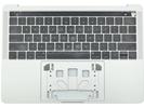 KB Topcase - Grade A Silver US Keyboard Top Case Palm Rest with Touch Bar for Apple Macbook Pro 13" A1706 2016 2017 Retina 