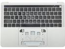 KB Topcase - Grade B Silver US Keyboard Top Case Palm Rest with Touch Bar for Apple Macbook Pro 13" A1706 2016 2017 Retina 