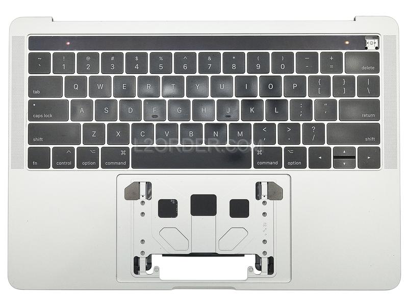 Grade B Silver US Keyboard Top Case Palm Rest with Battery A1964 Touch Bar for Apple Macbook Pro 13" A1989 2018 2019 Retina