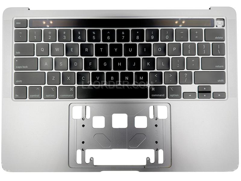 Grade B Space Gray US Keyboard Top Case Palm Rest with Touch Bar for Apple Macbook Pro 13" A2289 2020 Retina 