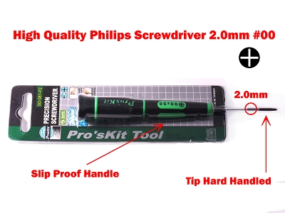 High Quality Cross Shape Phillips Screwdriver 2.0mm #00
